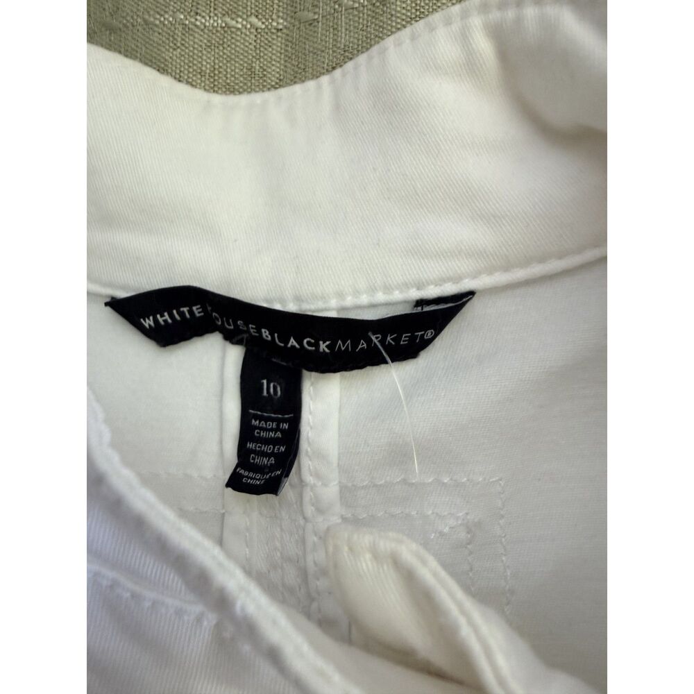 White House Black Market Cute Jacket White Size 10 - Picture 3 of 4